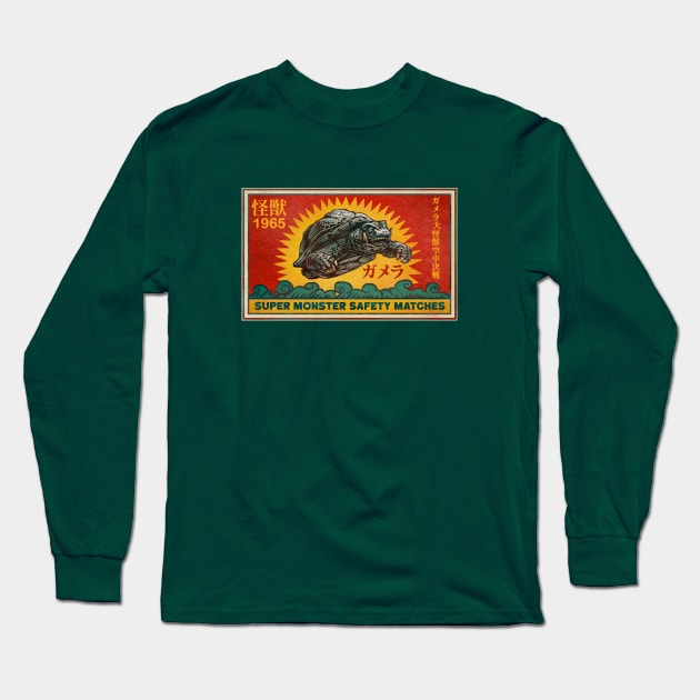 Gamera Super Monster Matches Long Sleeve T-Shirt by ChetArt